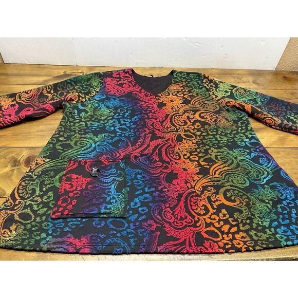 Ali Miles Women's 3XL Multicolor 3/4 Sleeve Top - Picture 4 of 10
